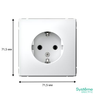 Розетка ArtGallery 16А с заземл. механизм бел. SE GAL000143