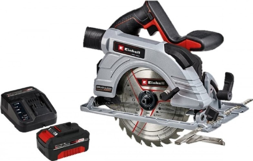 Пила циркулярная аккумуляторная EINHELL PXC TP-CS 18/190 Li BL АКБ PXC 18B 4 Ач kit 4331210SET