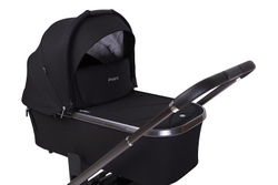 Детская коляска Peppy Monaco GP 3 в 1 с автокреслом Verona Black черный, рама темно-серая