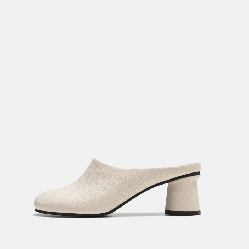 Мюли женские FLIP HEEL CREAM
