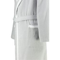 Элитный халат велюровый LC-Wing светло-серый от Vossen Австрия