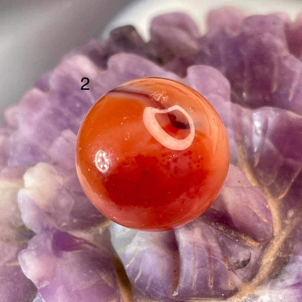 50346  Агат красный Сердоликовый Шар 17мм