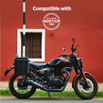 Подушка спинки пассажирского сиденья Royal Enfield, черного цвета, арт. KXA00158