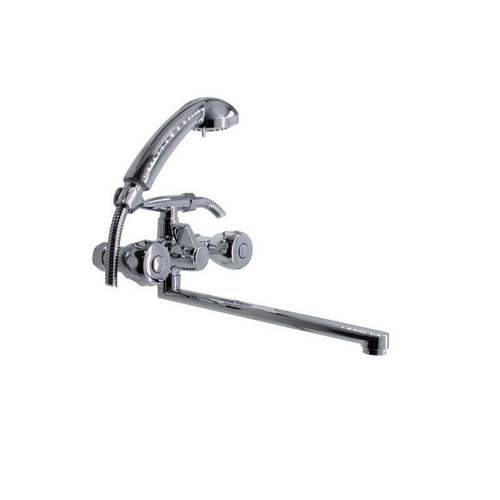 Смеситель для ванны 300мм Даманто Тондо ВА11.30 керам.,хром.,лейка3 реж.,излив