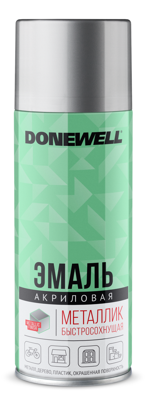 Эмаль DONEWELL металлик универсальная хром зеркальный новинка!
