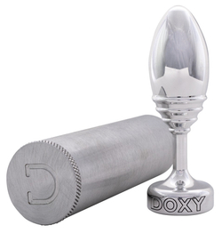 Втулка анальная Doxy Butt Plug Ribbed алюминий