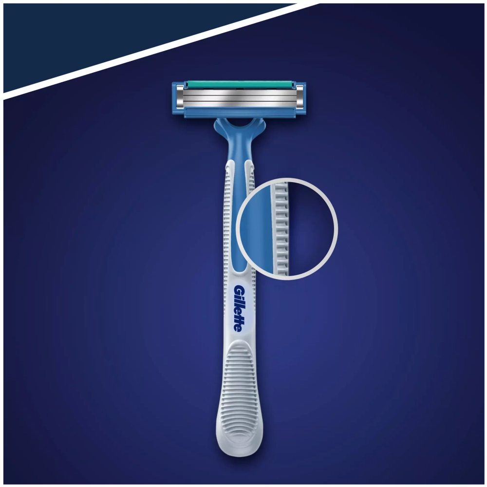 Одноразовые Мужские Бритвы Blue3 Simple, с 3 лезвиями, фиксированная головка, 8