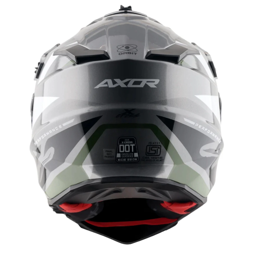 Шлем AXOR X-CROSS ORBIT D/V, с визором, цвет черный/серый (XL)