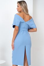 Платье Икона стиля (голубой) Р11-1156/3 Nikol