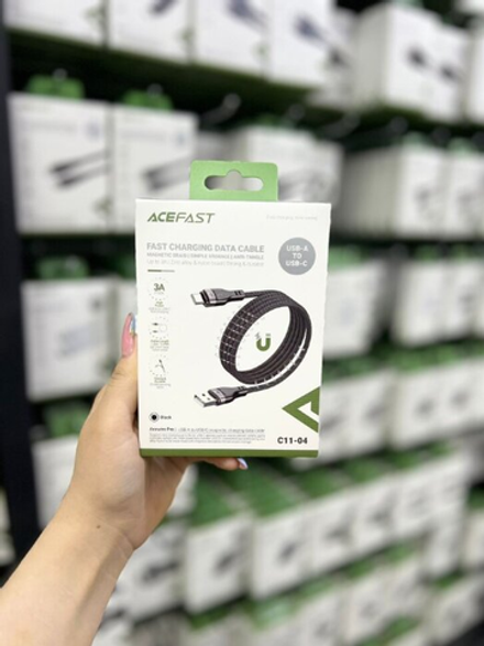 C11-04 USB-A to USB-C magnetic charging data cable