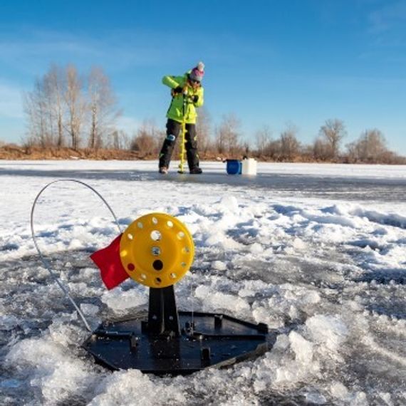 Набор жерлиц на подставке ЖЗ-03 (d-210мм.катушка d-85мм) (10шт) ТОНАР