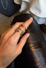 Кольцо с римскими цифрами многосоставное silver