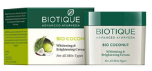 Крем для лица осветляющий Biotique Bio coconut, 50 г