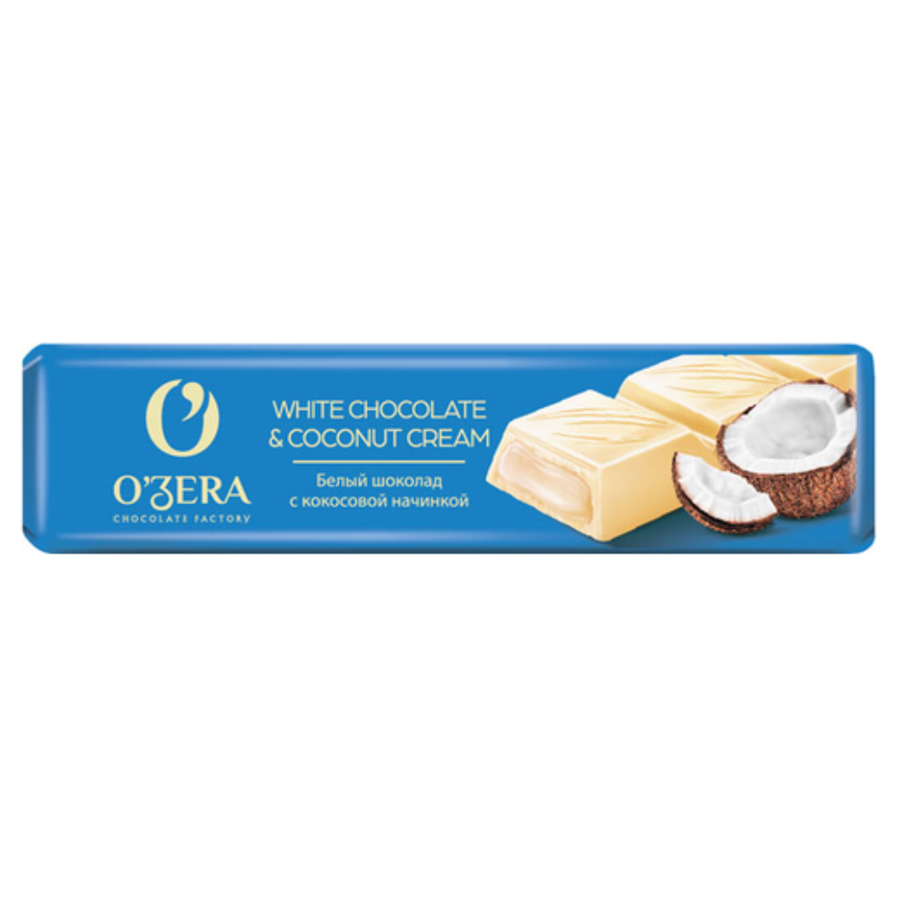 Шоколад Ozera White с кокосом 45 гр