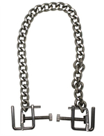 Серебристые винтовые зажимы для груди (Цвет: серебристый)