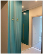 Рейки в прихожей из Сосны 40х20мм