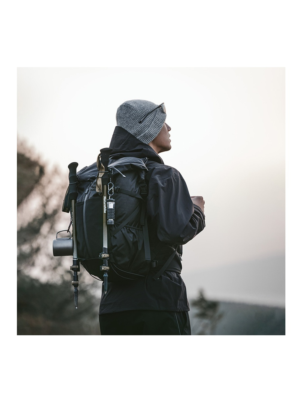 Рюкзак туристический Naturehike Helium Series 30+5 л, коричневый