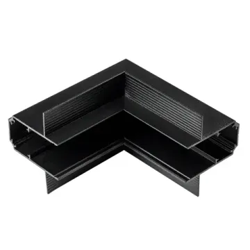 Соединитель L-образный вертикальный встраиваемый 509257 чёрный Uno Lightstar