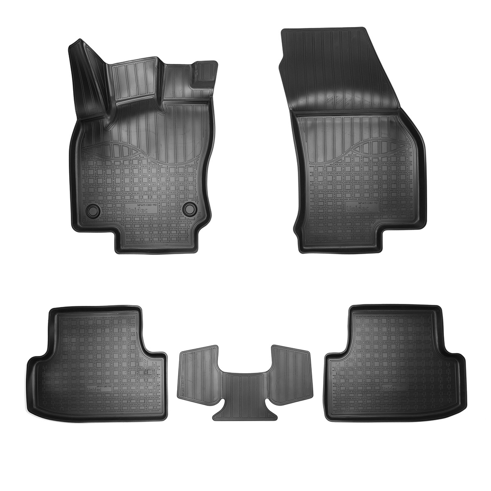 Ковры в салон Norplast/Unidec для Seat Ateca (2016-)Полиуретан,Черный, арт.NPA11-C80-110