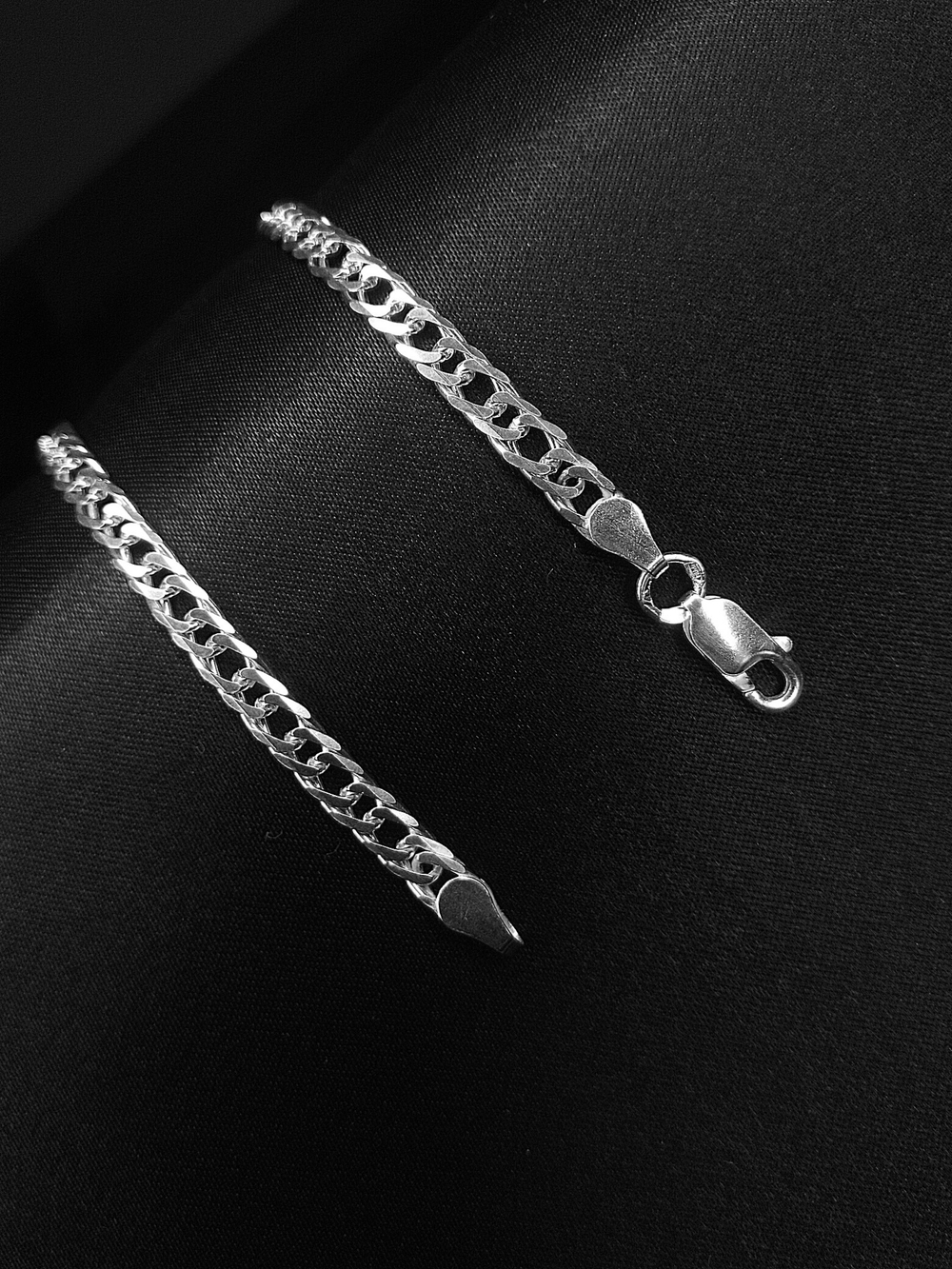 Silver Moon Цепочка Двойной ромб серебряная с серебрением, ширина 5,9 мм