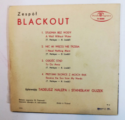 Винтажная виниловая пластинка LP Blackout Studnia Bez Wody 7 дюймов (Польша 1967)