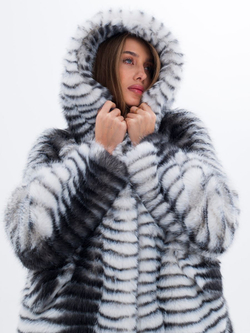 Шуба чебурашка искусственная, Северина (арт. 3016)