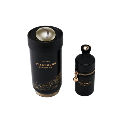 Термос-тамблер Starbucks с аксессуаром, черн.