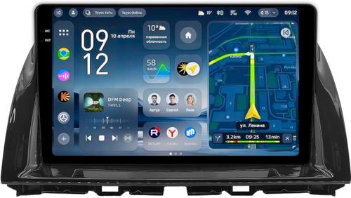 Магнитола для Mazda CX-5 2011-2017 - Teyes CC4-PRO монитор 10.36" 2K QLED на Android 13, Быстрейшая, Snapdragon 778G, ИИ, CarPlay, DSP, 4G SIM-слот