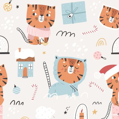 Новогодний тигрёнок