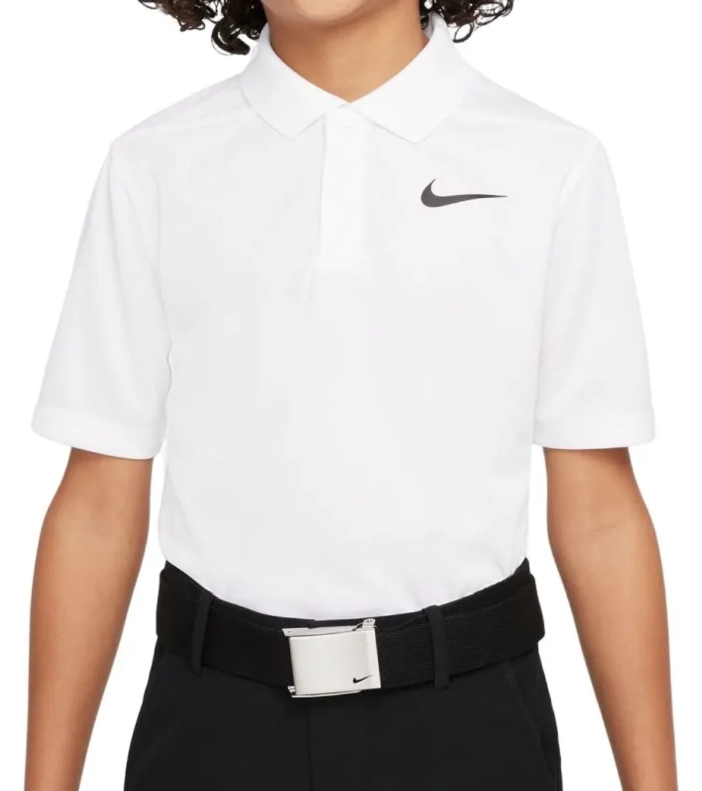 Детская теннисная футболка Nike Boys Dri-Fit Victory Golf - white/black