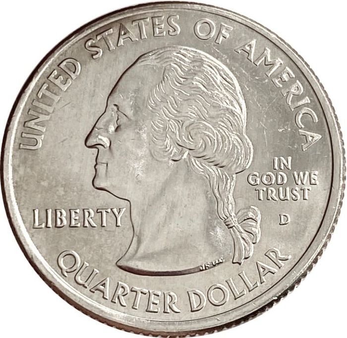 25 центов (14 доллара, квотер) 2000 США «Штат Вирджиния» (D)