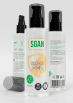 Светящийся лубрикант на водной основе SGAN NEON GEL, 110 мл