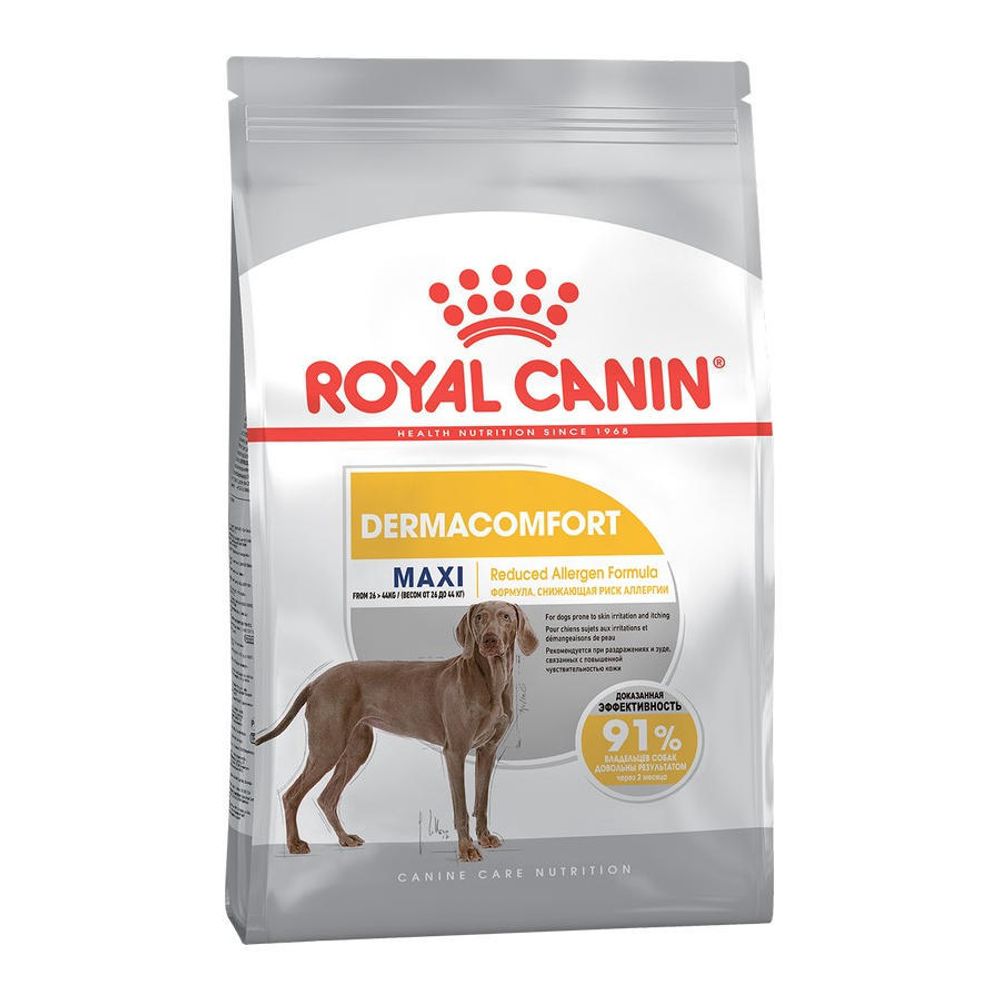 Сухой корм ROYAL CANIN MAXI DERMACOMFORT для взрослых собак крупных пород при аллергии 10 кг.
