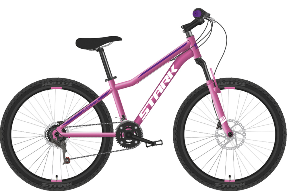 Велосипед 24&quot; Stark Bliss 24.1 D розово/фиолетово/белый