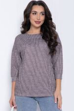 Блуза В гармонии с собой (серо-бордовая) Б12425 LT Collection