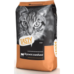 Корм сухой для взрослых кошек с говядиной, пп, 10 кг TASTY РАЗВЕСНОЙ
