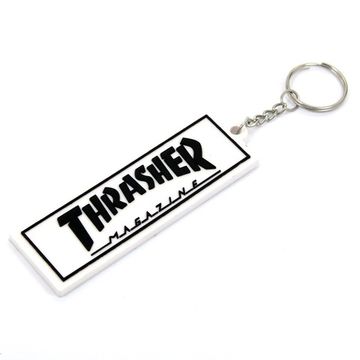 Брелок Thrasher прямоугольный белый