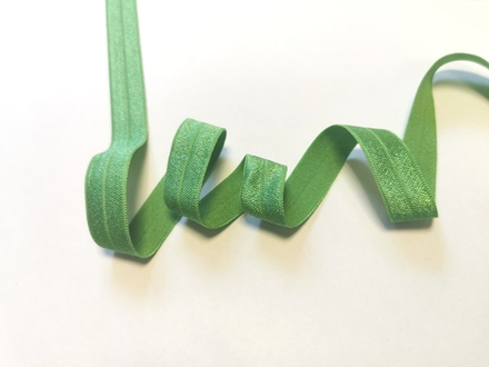 Бейка эластичная с блеском, 15 мм, светло-зеленая, (Арт: К206/15-9813), м
