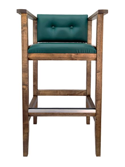 Кресло бильярдное (мягкое сиденье + мягкая спинка, цвет коричневый)