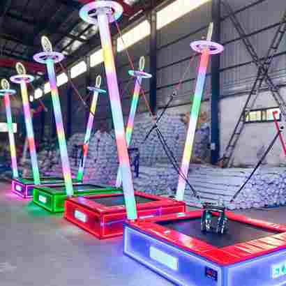 Банджи-батут «Космо-джамп», 1-местный, 2×2×4 м