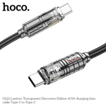 Кабель TypeC - TypeC HOCO U122 60W (черный) 1м