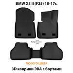 Автомобильные коврики ЭВА с бортами для BMW X3 II (F25) 10-17г.