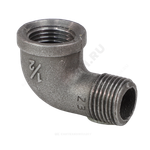 Угольник проходной чугун Ду 32 (1 1/4") ВР/НР Fittex PLUS