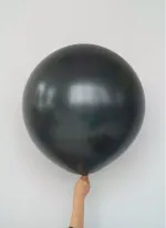 S шар гигант 24"/60 см металл графит (БГ-90)