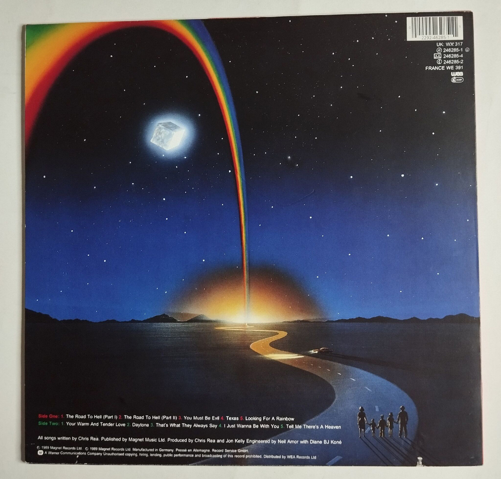 Винтажная виниловая пластинка LP Chris Rea The Road To Hell (Germany 1989) (EX)