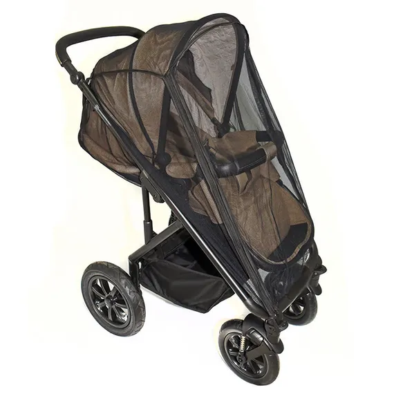 Москитная сетка на всю коляску черная