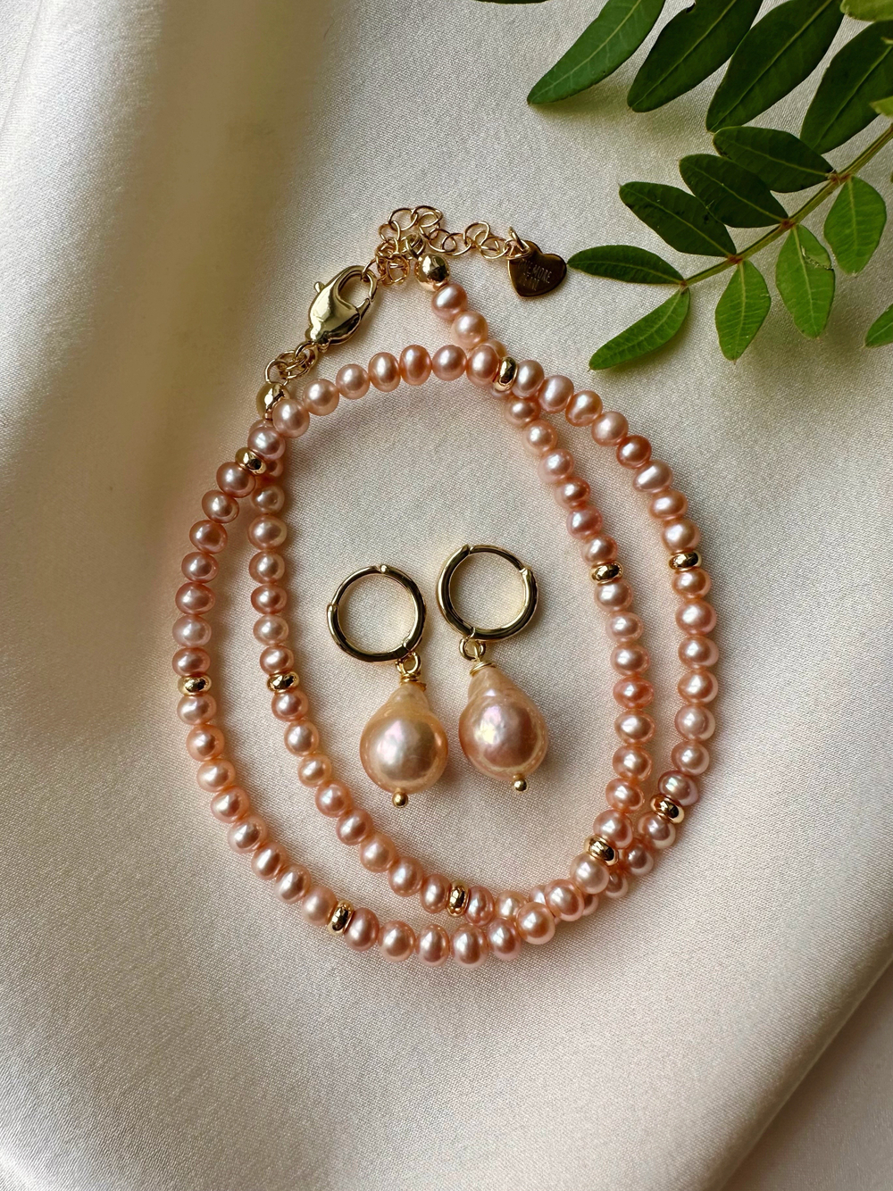 Серьги Рапунцель с жемчугом