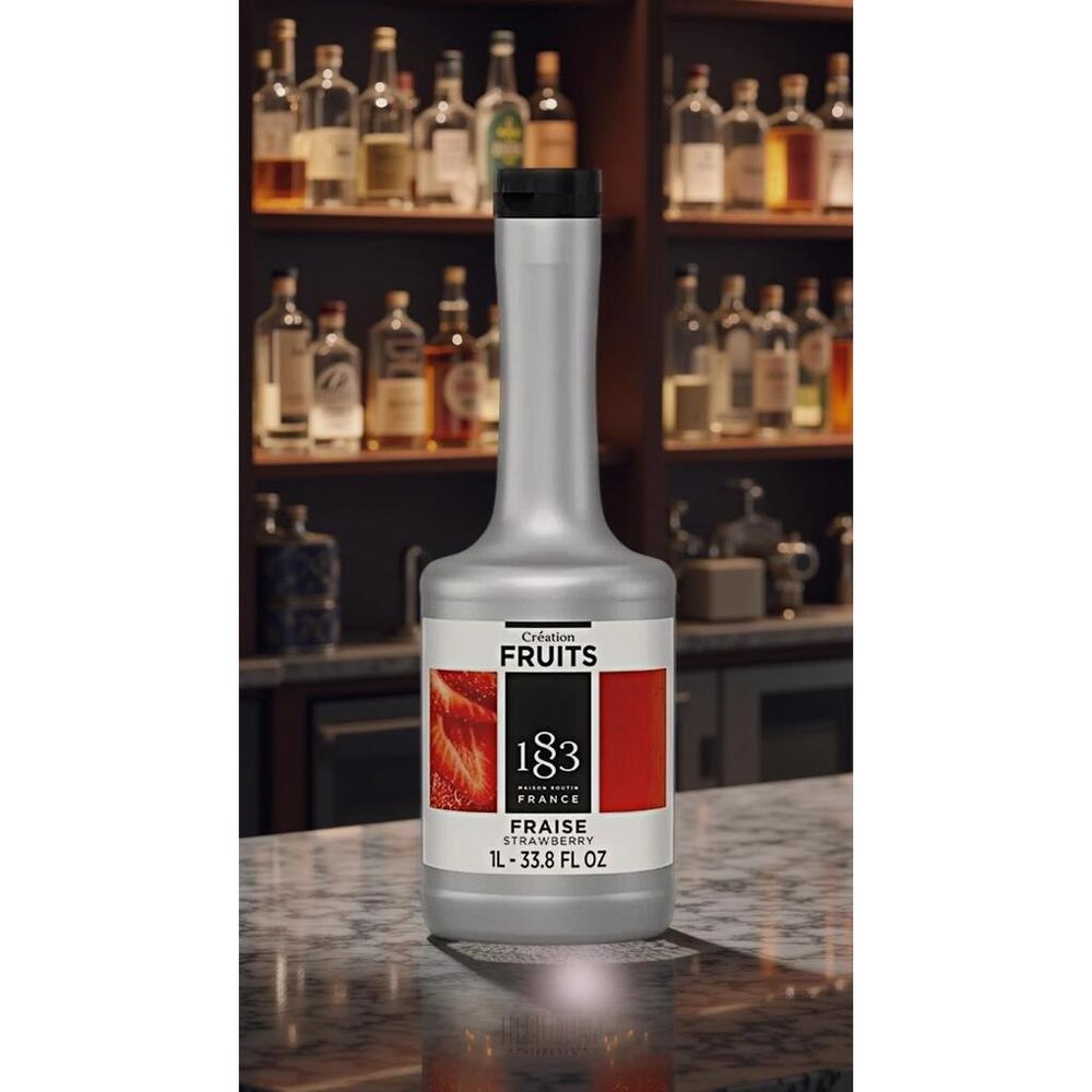 Пюре основа для напитков Клубника 1л 1883 Maison Routin