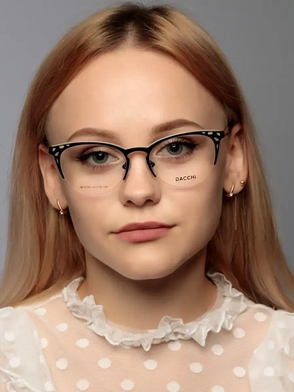 Оправа для очков для зрения женская металлическая, кошечки