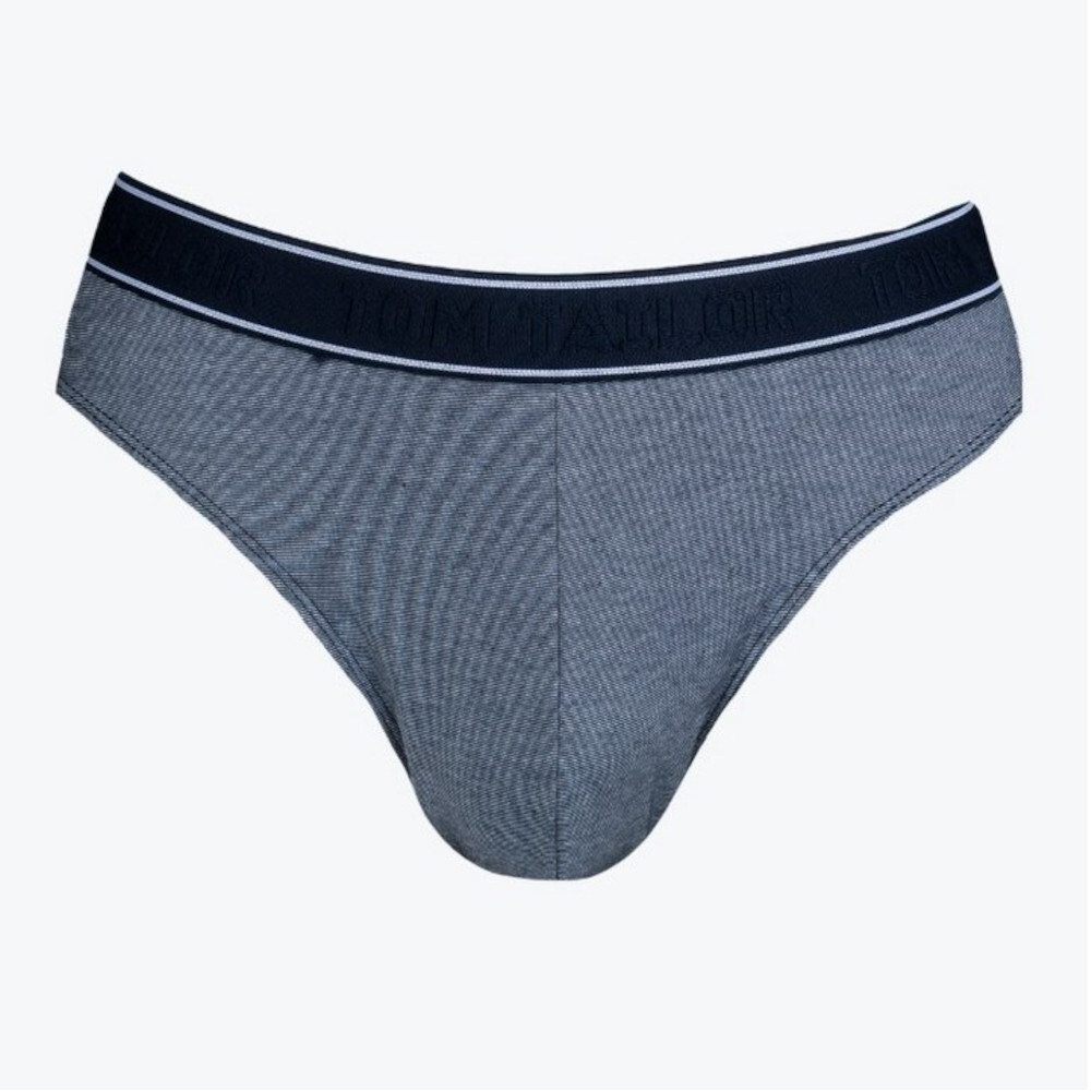 Мужские трусы слипы темно-синие с узором Tom Tailor 070538/1204 636